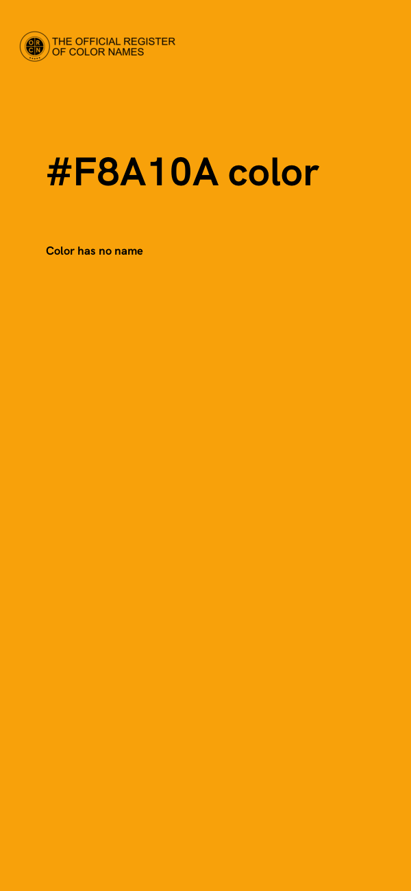 #F8A10A color image