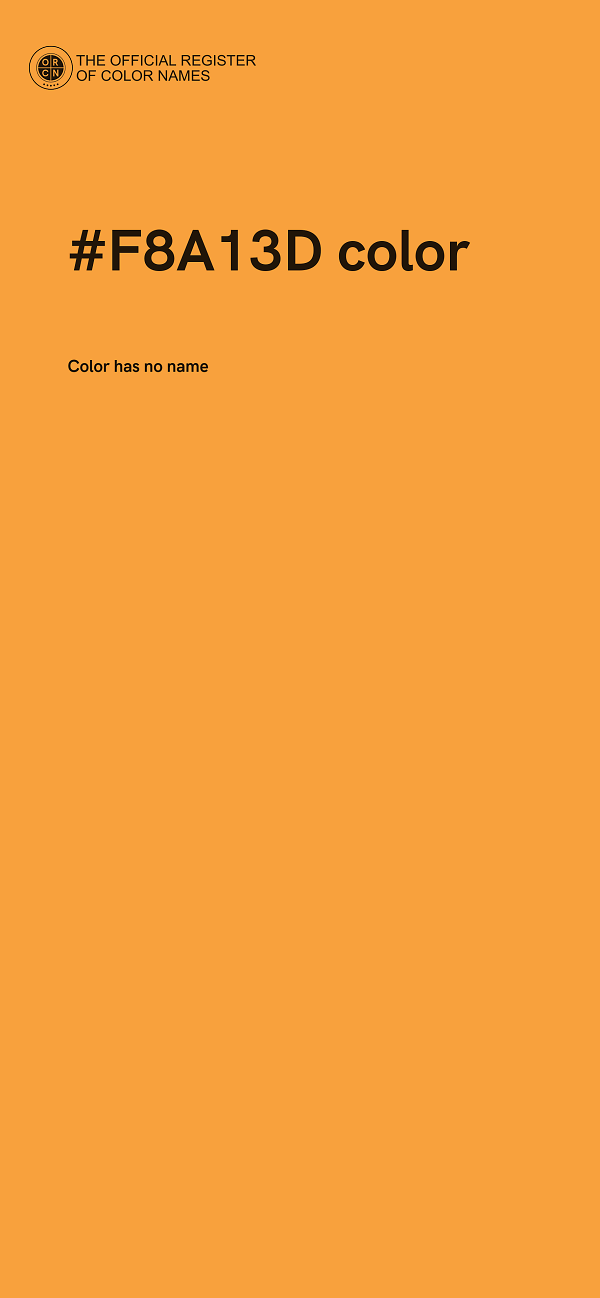 #F8A13D color image