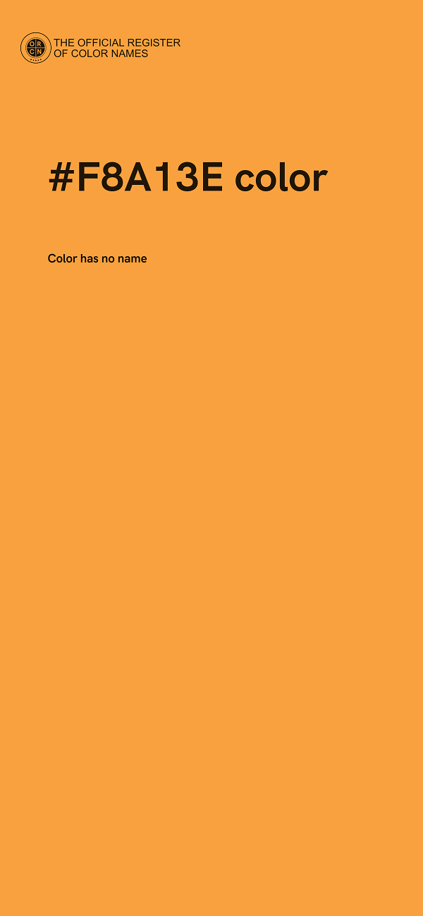 #F8A13E color image
