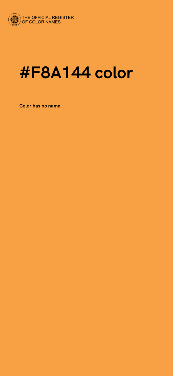 #F8A144 color image