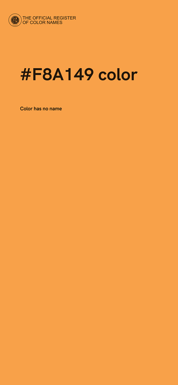 #F8A149 color image