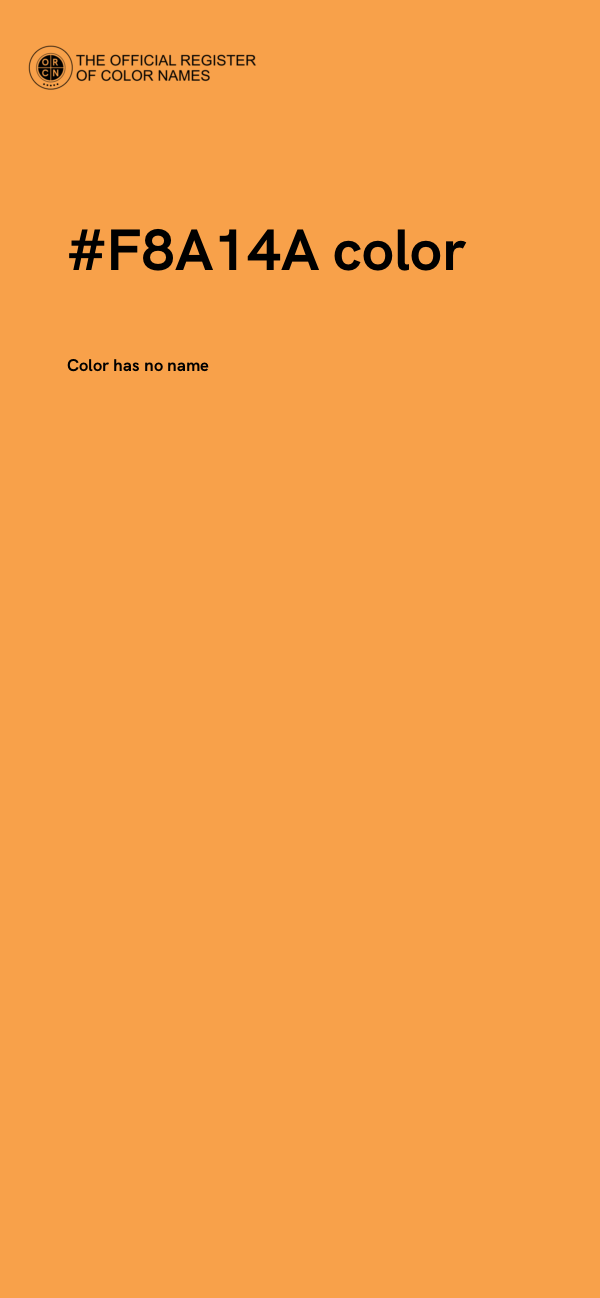 #F8A14A color image