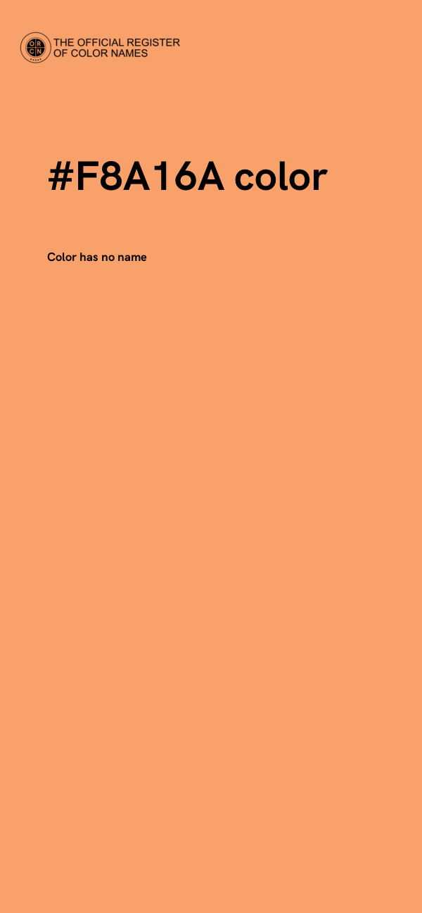 #F8A16A color image