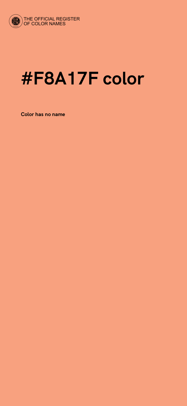 #F8A17F color image
