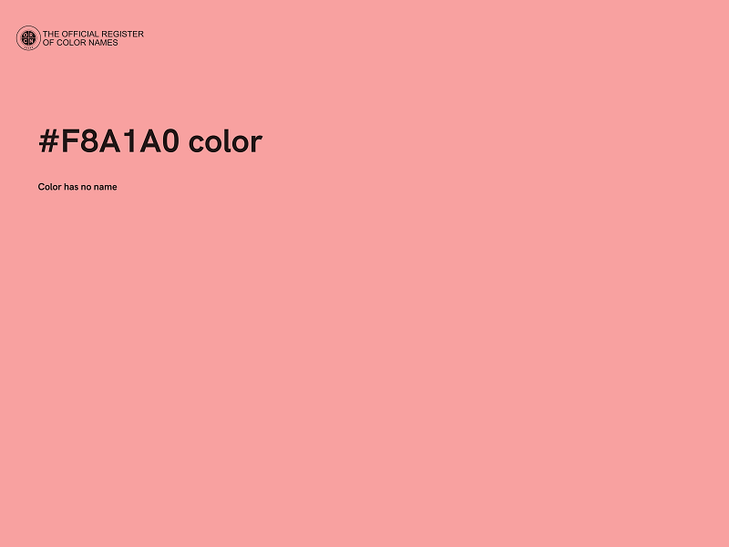 #F8A1A0 color image