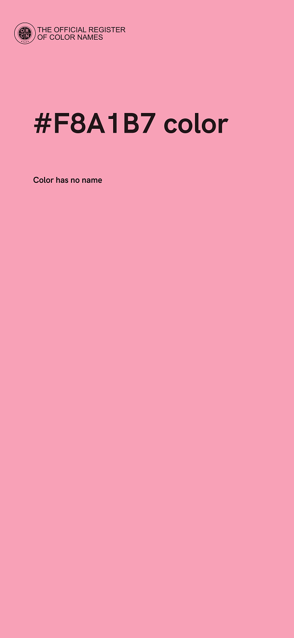 #F8A1B7 color image
