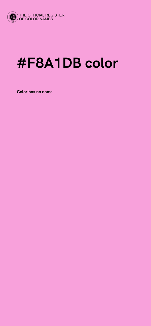 #F8A1DB color image