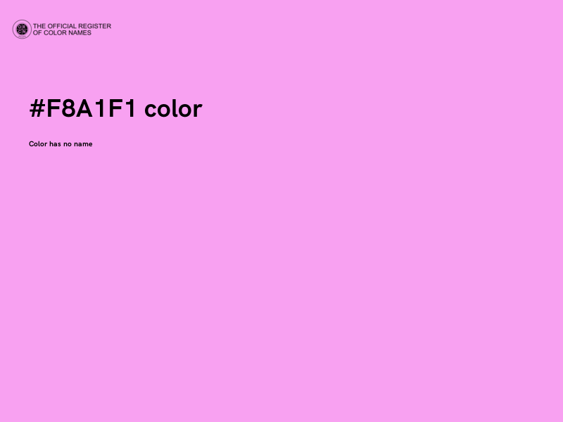#F8A1F1 color image