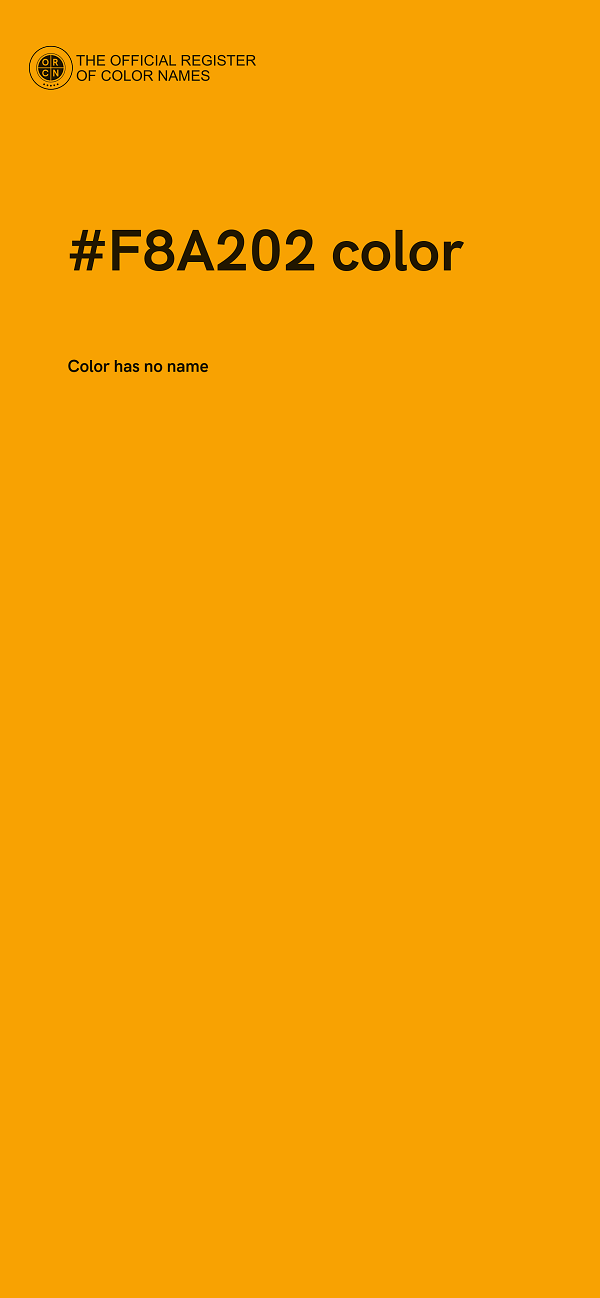 #F8A202 color image