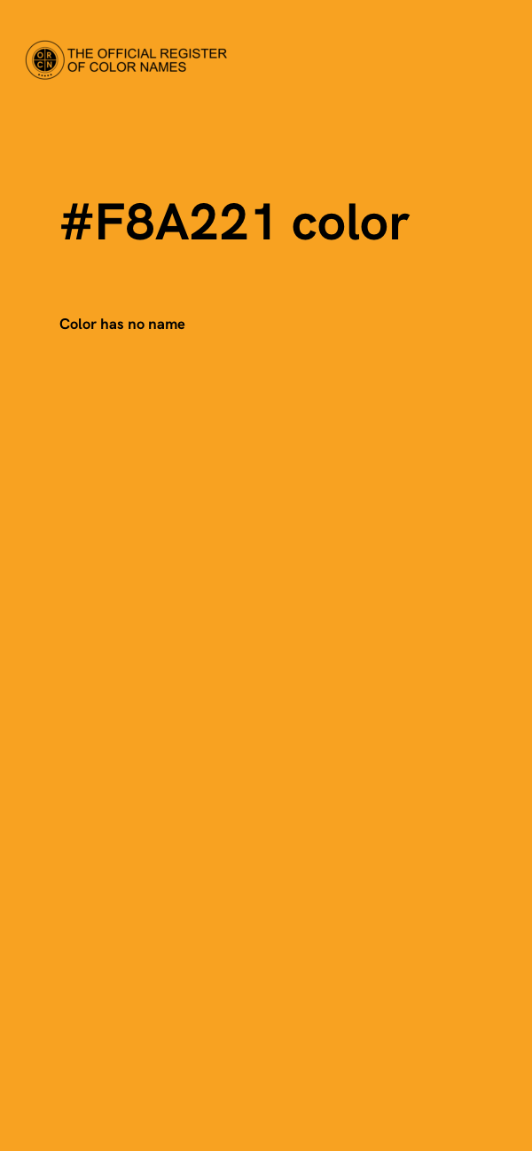 #F8A221 color image