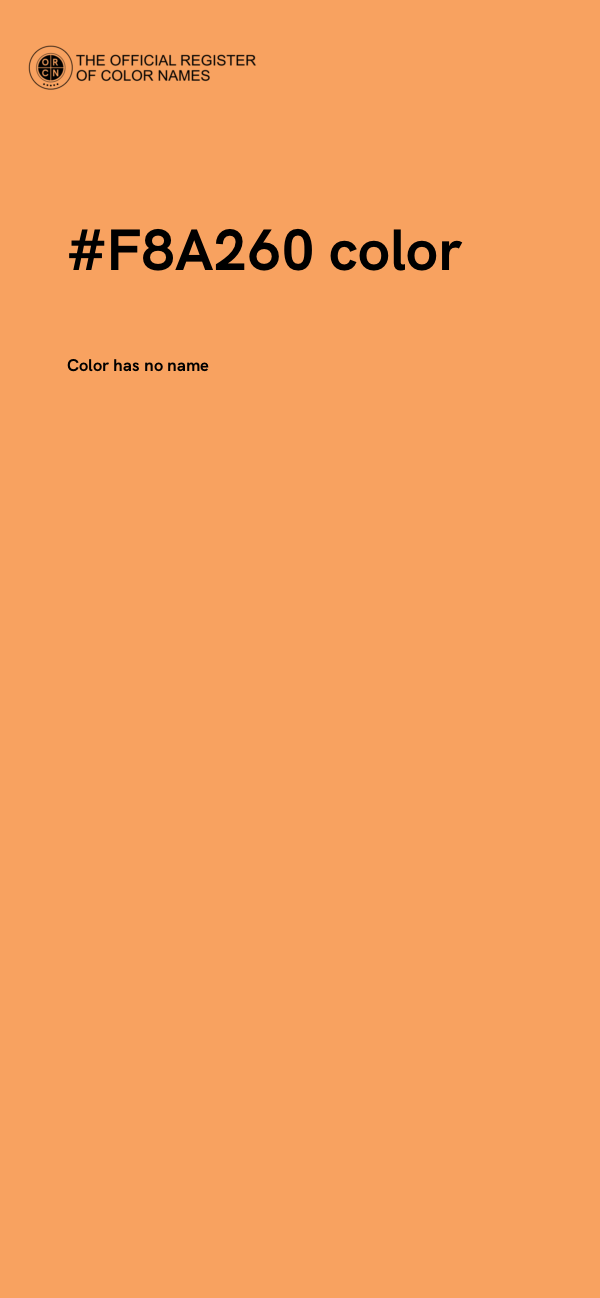 #F8A260 color image