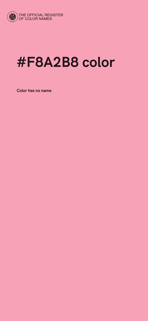 #F8A2B8 color image