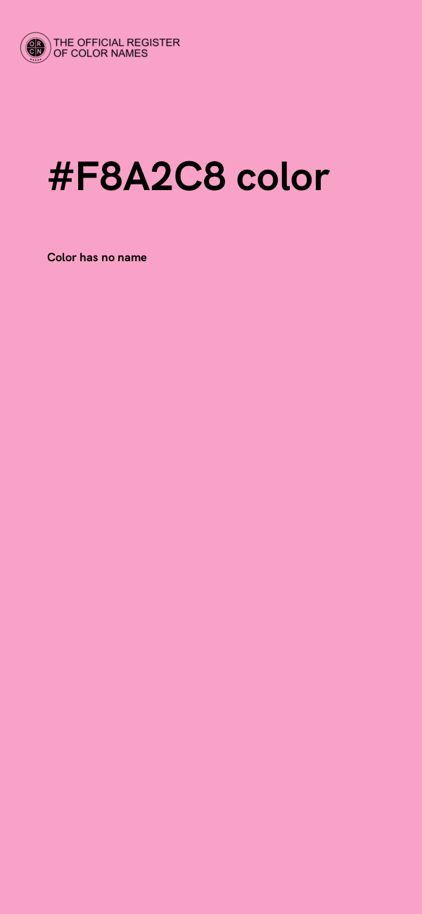 #F8A2C8 color image