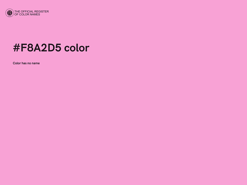 #F8A2D5 color image
