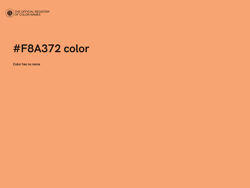 #F8A372 color image