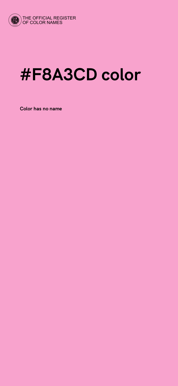 #F8A3CD color image