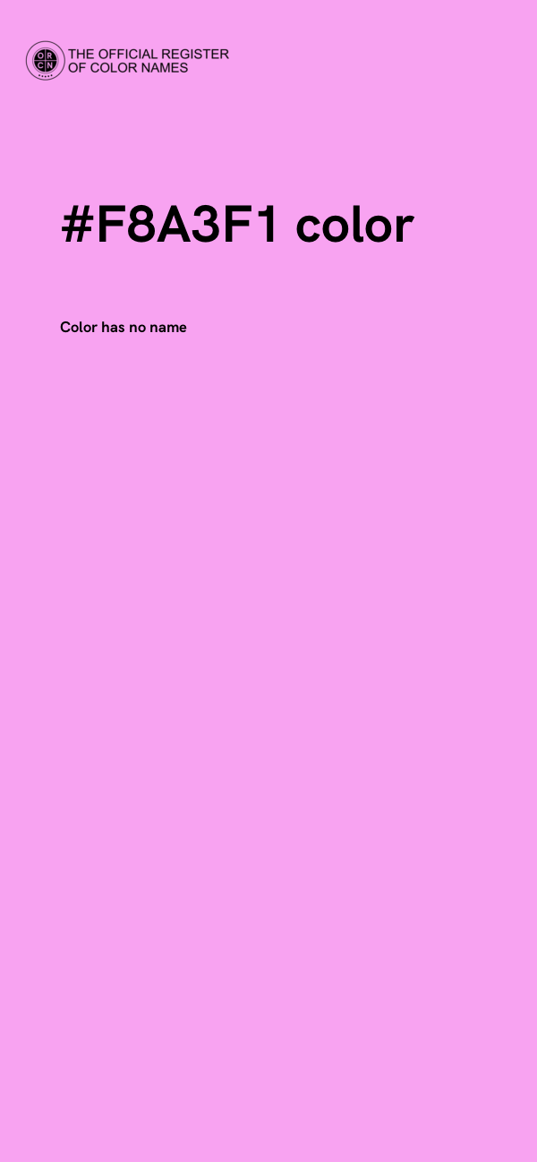 #F8A3F1 color image