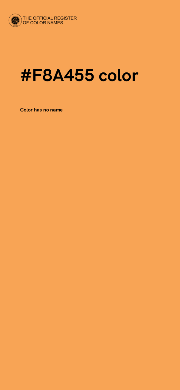 #F8A455 color image