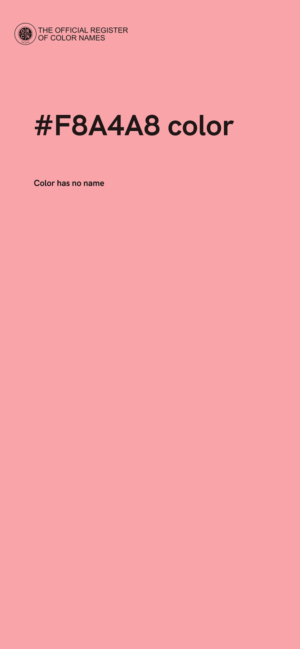#F8A4A8 color image