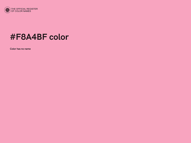 #F8A4BF color image