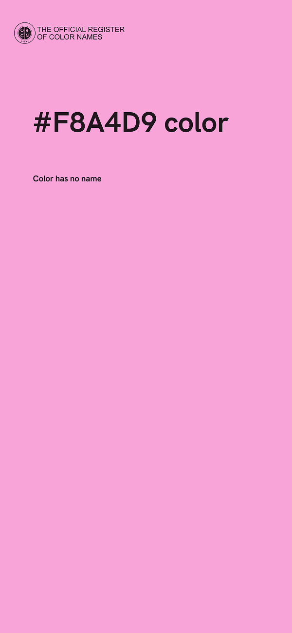 #F8A4D9 color image