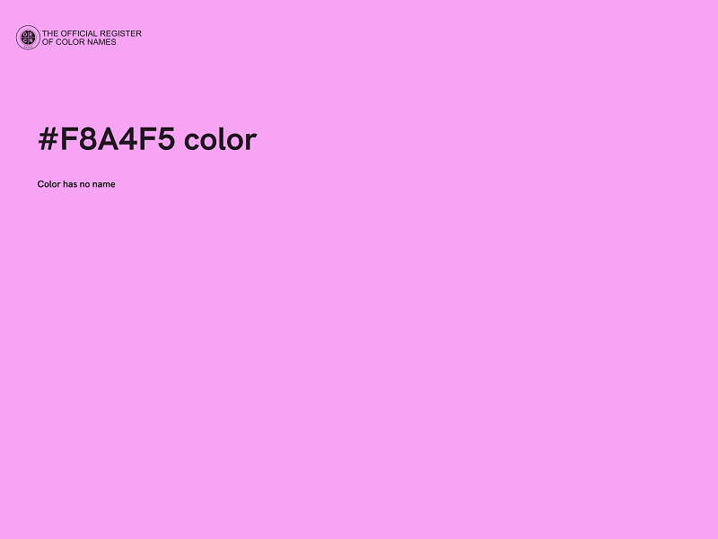 #F8A4F5 color image