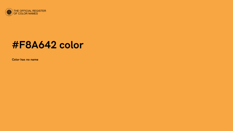#F8A642 color image