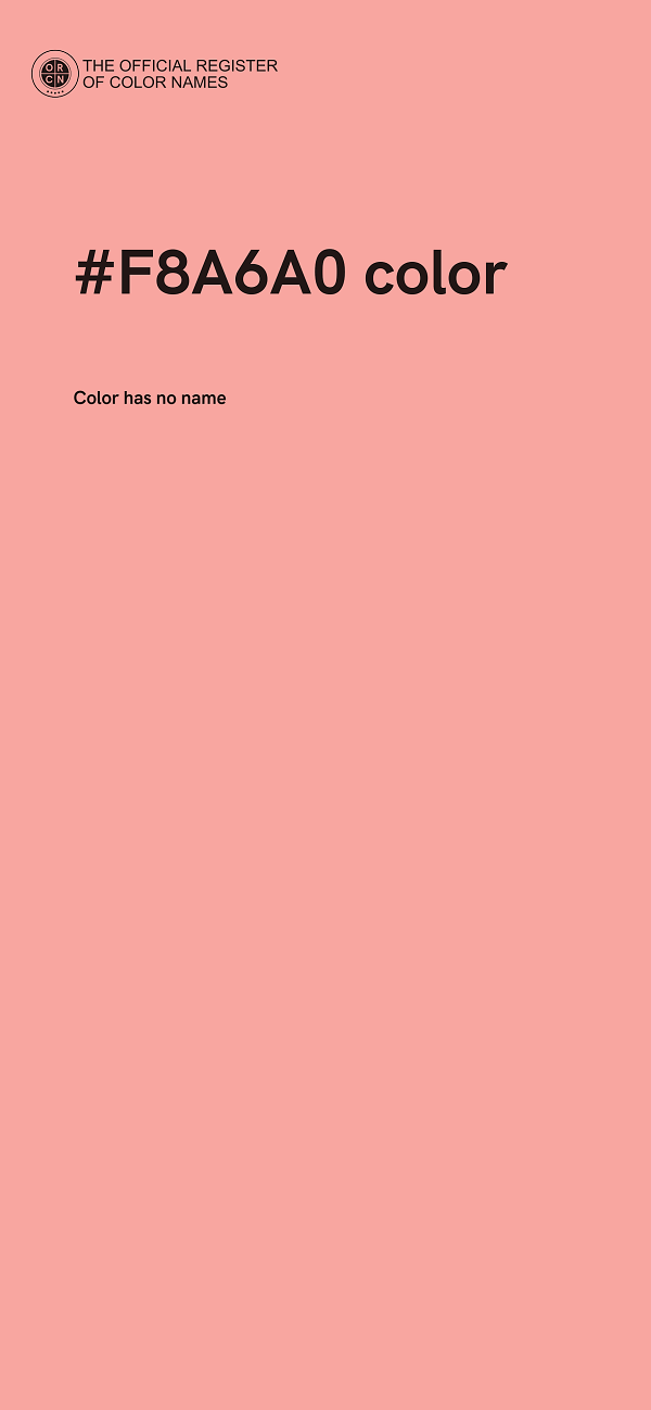 #F8A6A0 color image