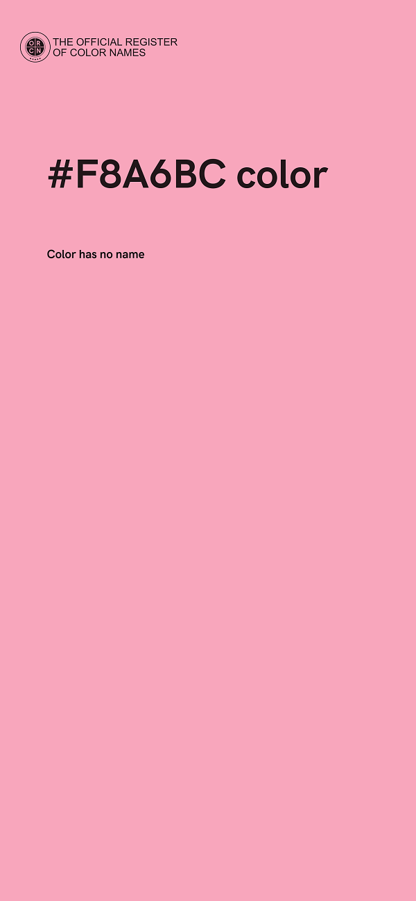 #F8A6BC color image