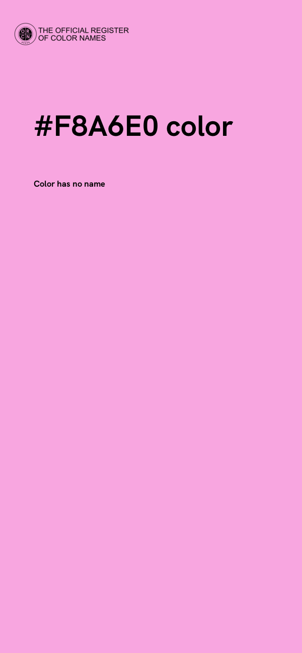 #F8A6E0 color image