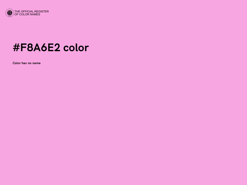 #F8A6E2 color image