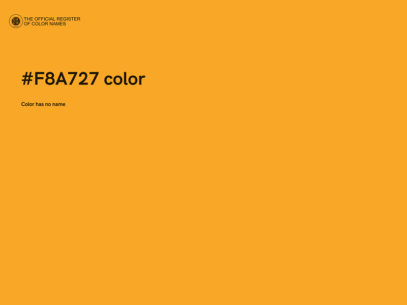 #F8A727 color image