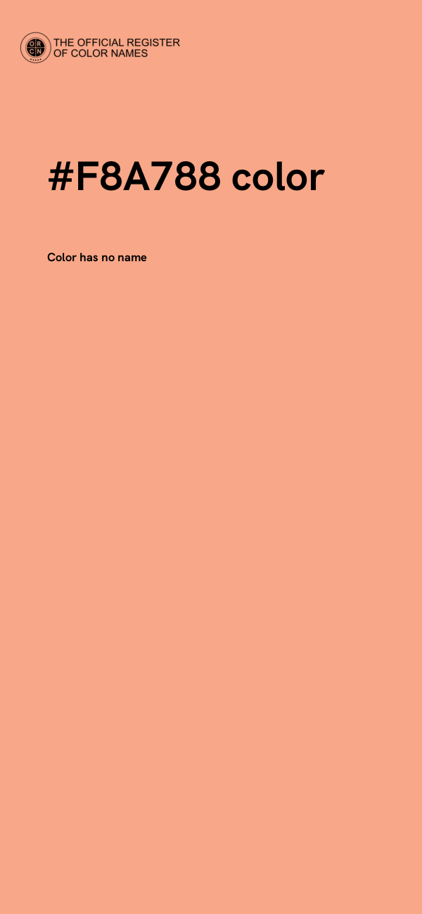#F8A788 color image