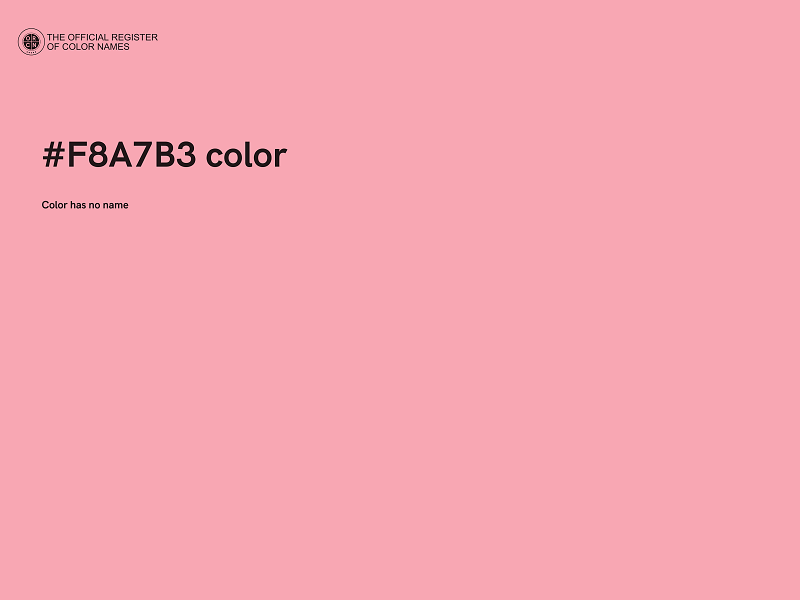 #F8A7B3 color image