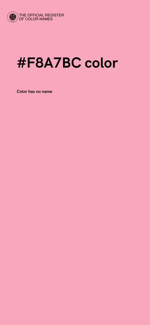 #F8A7BC color image