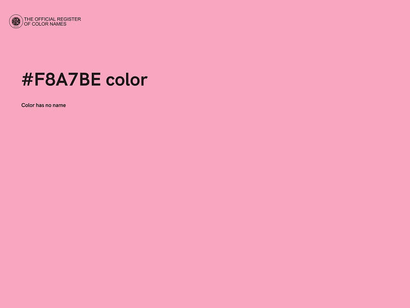 #F8A7BE color image