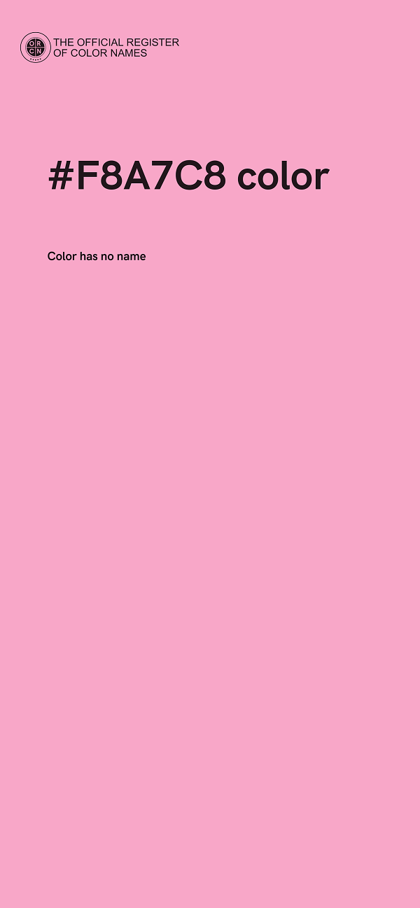 #F8A7C8 color image
