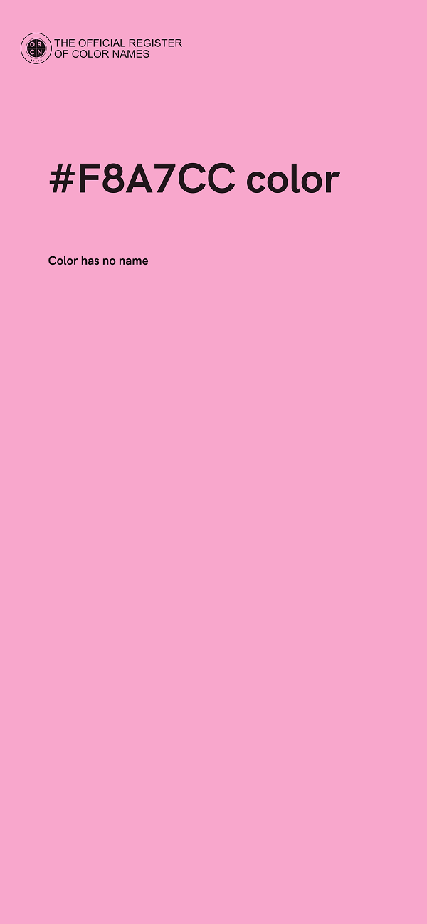 #F8A7CC color image