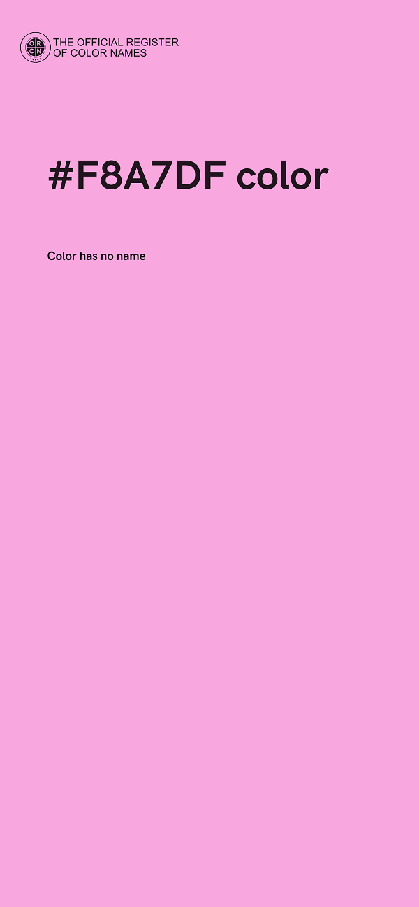 #F8A7DF color image