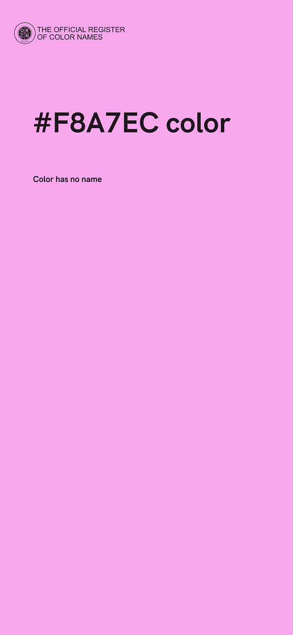 #F8A7EC color image