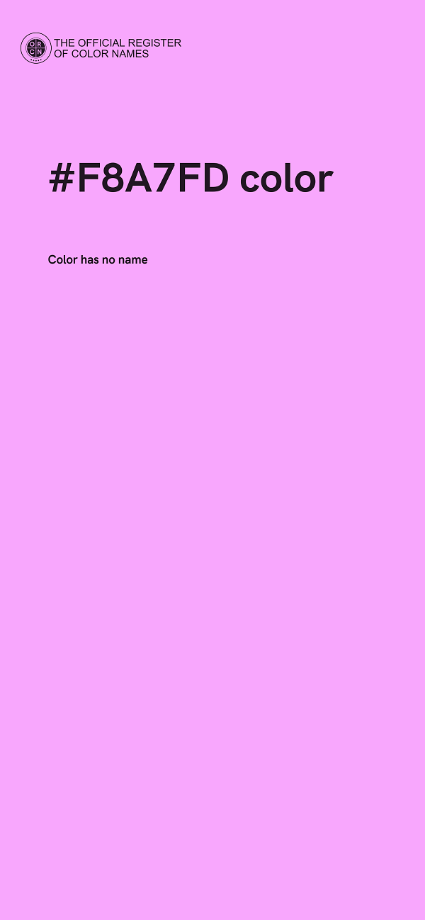 #F8A7FD color image