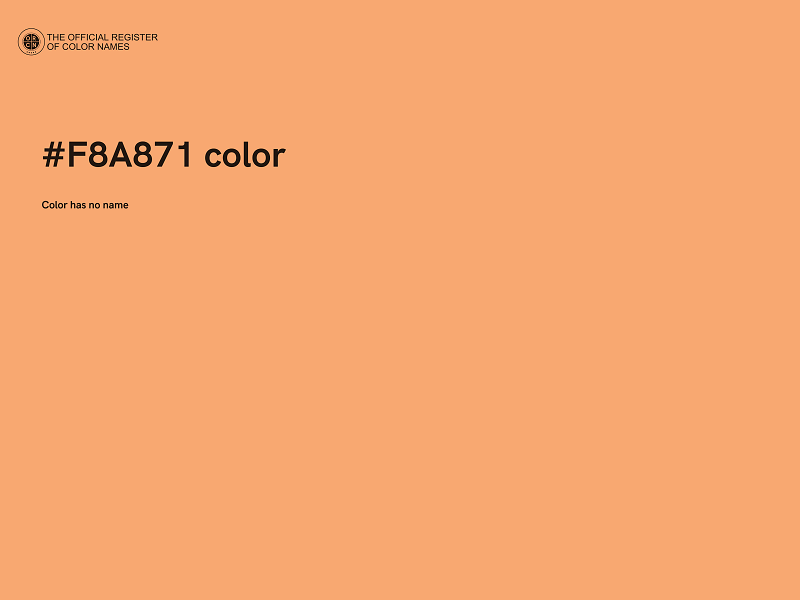 #F8A871 color image