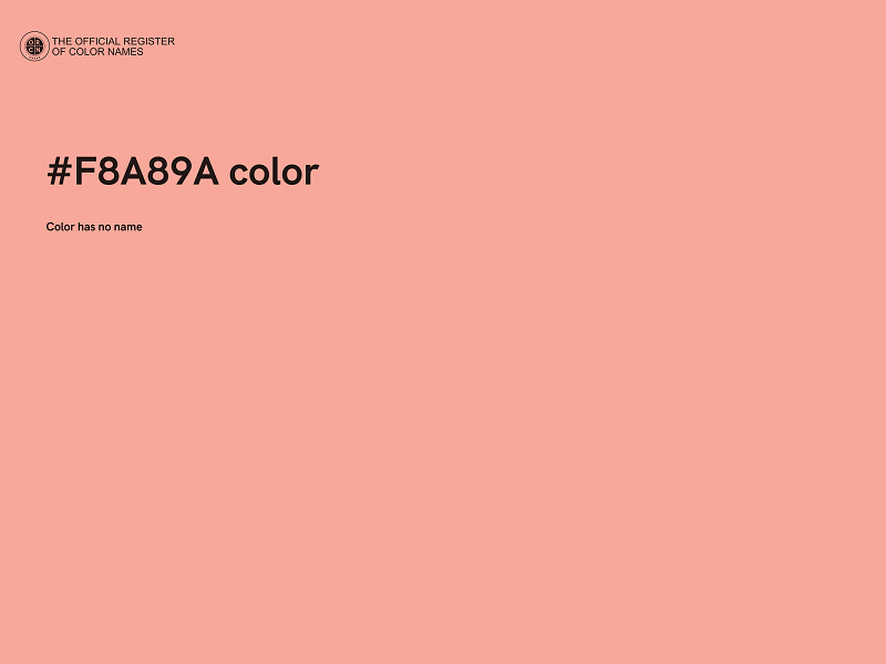 #F8A89A color image