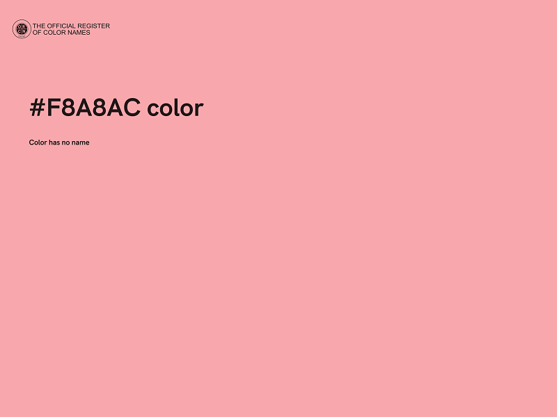 #F8A8AC color image