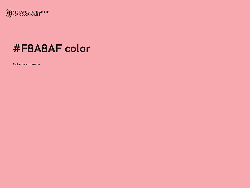 #F8A8AF color image