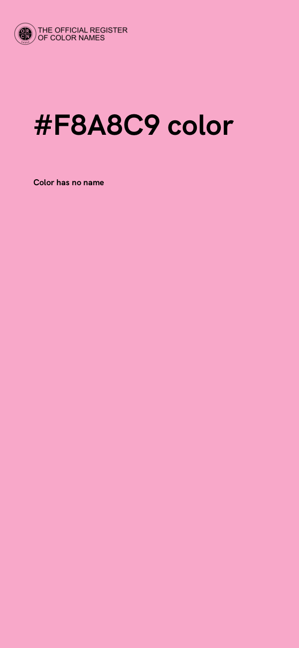 #F8A8C9 color image