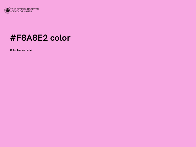 #F8A8E2 color image