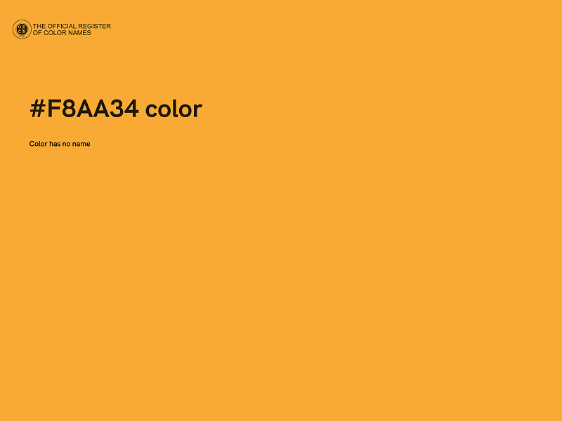 #F8AA34 color image