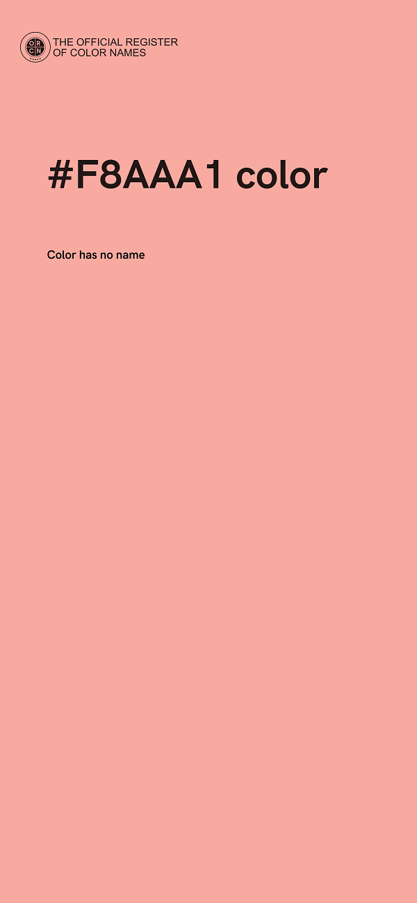 #F8AAA1 color image