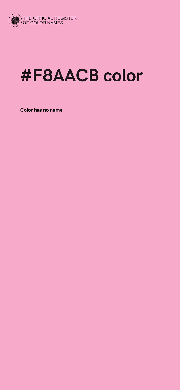 #F8AACB color image